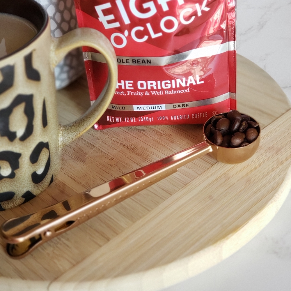Coffee Scoop•2-in-1•Stainless Steel•1 TBSP•Rose Gold